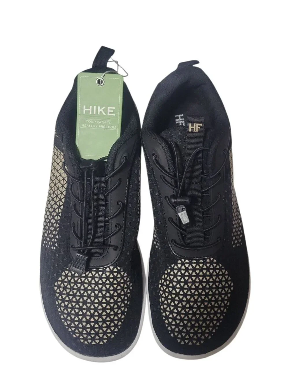 HF Flow Minimalistic Shoes for Foot, Knee & Back Pain W US 10 - 10.5 size Black